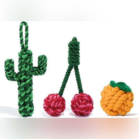 VETRESKA Dog Rope Toys,3 Pack Durable Tug of War Dog Toy  Rope Toy - Picture 2 of 9